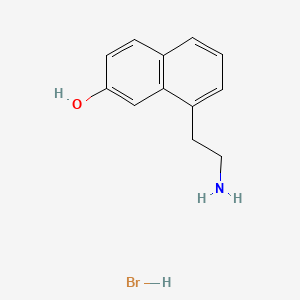 molecular formula C12H13NO . HBr B602167 Desacetyl-7-desmethyl Agomelatine Hydrobromide CAS No. 144705-51-1