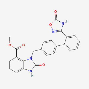 3-[[2'-(5-Oxo-4,5-dihydro-1,2,4-oxadiazole-3-yl)-4-biphenylyl]methyl]-2-oxo-2,3-dihydro-1H-benzoimidazole-4-carboxylic acid methyl ester