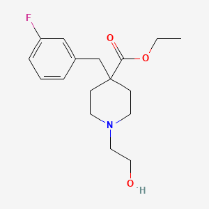 molecular formula C17H24FNO3 B6021792 ethyl 4-(3-fluorobenzyl)-1-(2-hydroxyethyl)-4-piperidinecarboxylate 