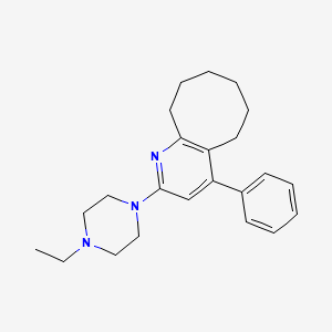 2-(4-Ethylpiperazin-1-yl)-4-phenyl-5,6,7,8,9,10-hexahydrocycloocta[b]pyridine