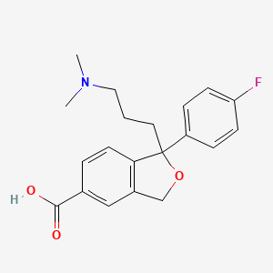 molecular formula C20H22FNO3 B602193 Citalopram carboxylic acid impurity CAS No. 440121-09-5