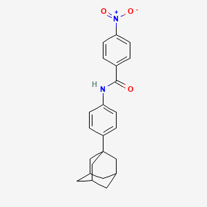 molecular formula C23H24N2O3 B6021960 N-[4-(1-adamantyl)phenyl]-4-nitrobenzamide 