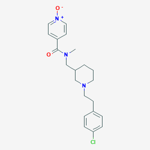 molecular formula C21H26ClN3O2 B6021968 N-({1-[2-(4-chlorophenyl)ethyl]-3-piperidinyl}methyl)-N-methylisonicotinamide 1-oxide 