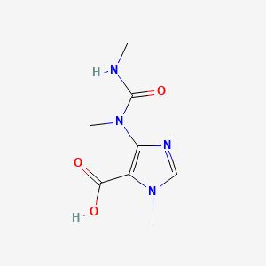 molecular formula C8H11N4O3. Na B602215 Caffeidine acid CAS No. 54536-15-1
