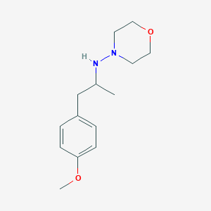 molecular formula C14H22N2O2 B6022160 N-[2-(4-methoxyphenyl)-1-methylethyl]-4-morpholinamine 