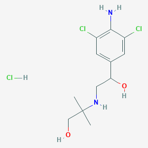 molecular formula C12H19Cl3N2O2 B602235 Clenbuterol-hydroxymethyl hydrochloride CAS No. 37162-89-3
