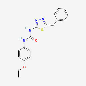 molecular formula C18H18N4O2S B6022359 N-(5-benzyl-1,3,4-thiadiazol-2-yl)-N'-(4-ethoxyphenyl)urea 