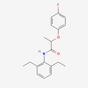 molecular formula C19H22FNO2 B6022393 N-(2,6-diethylphenyl)-2-(4-fluorophenoxy)propanamide 