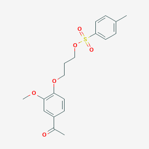 molecular formula C19H22O6S B602245 3-(4-Acetyl-2-methoxyphenoxy)propyl 4-methylbenzenesulfonate CAS No. 1309041-89-1