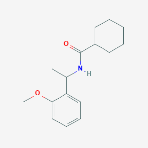 molecular formula C16H23NO2 B6022490 N-[1-(2-methoxyphenyl)ethyl]cyclohexanecarboxamide 
