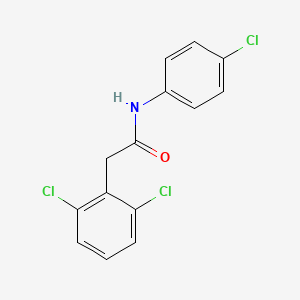 molecular formula C14H10Cl3NO B602251 N-(4-chlorophenyl)-2-(2,6-dichlorophenyl)acetamide CAS No. 560075-65-2