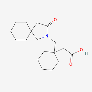 (1-(3-Oxo-2-aza-spiro(4.5)dec-2-ylmethyl)-cyclohexyl)-acetic acid