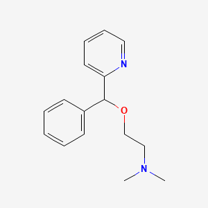 N,N-dimethyl-2-[phenyl(pyridin-2-yl)methoxy]ethanamine