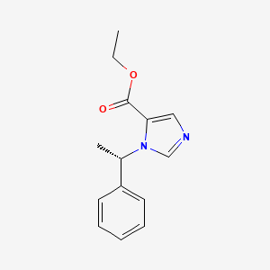 3-[(1S)-1-phenylethyl]-4-imidazolecarboxylic acid ethyl ester