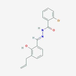 molecular formula C17H15BrN2O2 B6022925 N'-(3-allyl-2-hydroxybenzylidene)-2-bromobenzohydrazide 