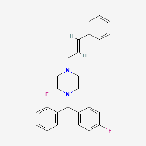 molecular formula C26H26F2N2 B602297 4-Defluoro 2-Fluoro Flunarizine CAS No. 90830-31-2
