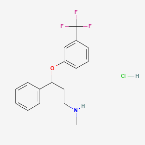 molecular formula C17H19F3NOCl B602300 Meta Fluoxetine Hydrochloride CAS No. 79088-29-2