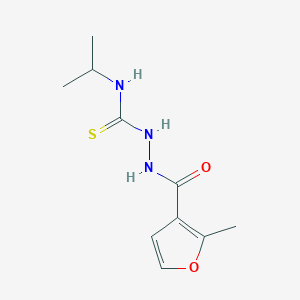 molecular formula C10H15N3O2S B6023012 N-isopropyl-2-(2-methyl-3-furoyl)hydrazinecarbothioamide 