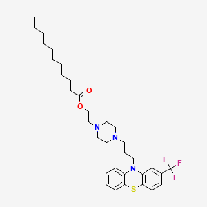 molecular formula C33H46F3N3O2S B602302 Fluphenazine undecanoate CAS No. 13220-06-9