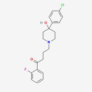 molecular formula C21H23ClFNO2 B602313 4-(4-(4-Chlorophenyl)-4-hydroxypiperidin-1-yl)-1-(2-fluorophenyl)butan-1-one CAS No. 1391052-53-1