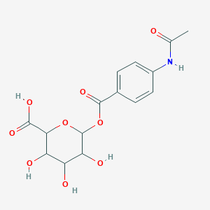 molecular formula C15H17NO9 B602327 Acedoben Acyl Glucuronide CAS No. 34220-56-9
