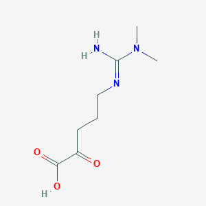 2-Oxo-5-(3,3-dimethylguanidine-1-yl)pentanoic acid