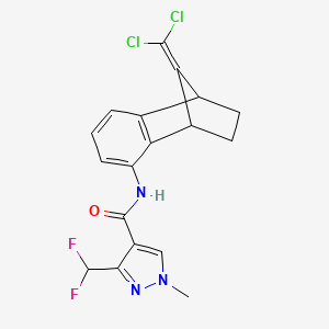 molecular formula C18H15Cl2F2N3O B602336 Benzovindiflupyr CAS No. 1072957-71-1