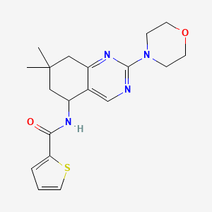 molecular formula C19H24N4O2S B6023379 N-[7,7-dimethyl-2-(4-morpholinyl)-5,6,7,8-tetrahydro-5-quinazolinyl]-2-thiophenecarboxamide 