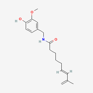 molecular formula C18H25NO3 B602348 16,17-Dehydro Capsaicin CAS No. 509101-57-9