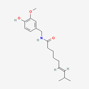molecular formula C18H24NO3D3 B602349 Capsaicin CAS No. 1217899-52-9