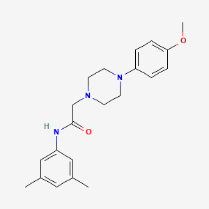 molecular formula C21H27N3O2 B6023514 N-(3,5-dimethylphenyl)-2-[4-(4-methoxyphenyl)-1-piperazinyl]acetamide 