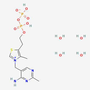 molecular formula C12H18N4O7P2S 4H2O B602356 Cocarboxylase tetrahydrate CAS No. 68684-55-9