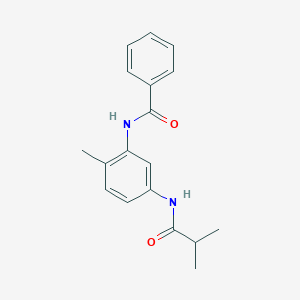 molecular formula C18H20N2O2 B6023560 N-[5-(isobutyrylamino)-2-methylphenyl]benzamide 