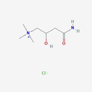 molecular formula C7H17N2O2. Cl B602357 Carnitinamide chloride CAS No. 6490-20-6
