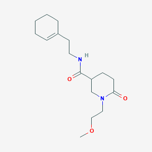 molecular formula C17H28N2O3 B6023641 N-[2-(1-cyclohexen-1-yl)ethyl]-1-(2-methoxyethyl)-6-oxo-3-piperidinecarboxamide 