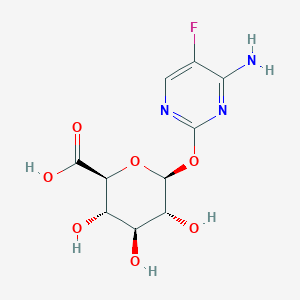 (2S,3S,4S,5R,6S)-6-((4-Amino-5-fluoropyrimidin-2-yl)oxy)-3,4,5-trihydroxytetrahydro-2H-pyran-2-carboxylic acid