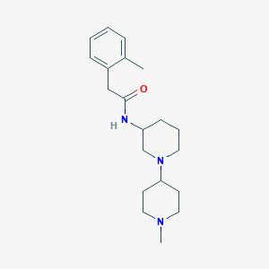 molecular formula C20H31N3O B6023694 N-(1'-methyl-1,4'-bipiperidin-3-yl)-2-(2-methylphenyl)acetamide 