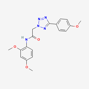 molecular formula C18H19N5O4 B6023736 N-(2,4-DIMETHOXYPHENYL)-2-[5-(4-METHOXYPHENYL)-2H-1,2,3,4-TETRAZOL-2-YL]ACETAMIDE 