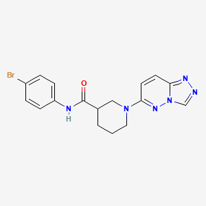 molecular formula C17H17BrN6O B6023759 N-(4-bromophenyl)-1-([1,2,4]triazolo[4,3-b]pyridazin-6-yl)piperidine-3-carboxamide 