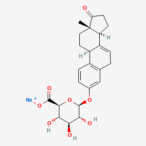 molecular formula C24H27O8 . Na B602381 Equilin 3-O-|A-D-Glucuronide Sodium Salt CAS No. 27610-12-4