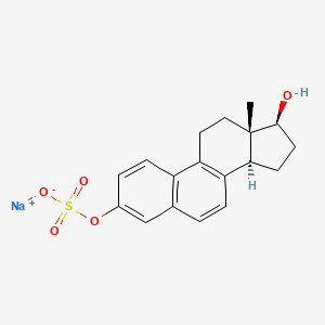 molecular formula C18H19O5S . Na B602383 硫酸钠 17β-二氢雌马酚 CAS No. 16680-50-5