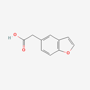 B602384 2-(Benzofuran-5-YL)acetic acid CAS No. 142935-60-2