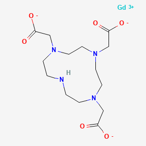 molecular formula C14H23N4O6Gd B602385 2-[4,7-Bis(carboxylatomethyl)-1,4,7,10-tetrazacyclododec-1-yl]acetate;gadolinium(3+) CAS No. 112188-16-6