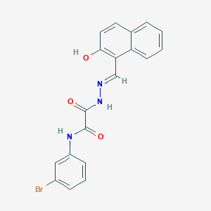 molecular formula C19H14BrN3O3 B6023901 N-(3-bromophenyl)-N'-[(E)-(2-hydroxynaphthalen-1-yl)methylideneamino]oxamide 