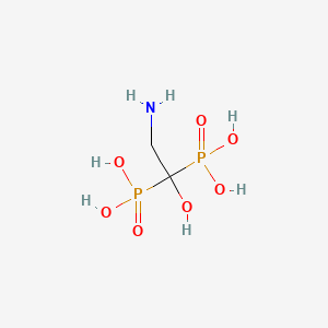 molecular formula C2H9NO7P2 B602392 (2-Amino-1-hydroxy-1-phosphonoethyl)phosphonic acid CAS No. 41003-10-5
