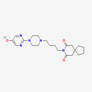 molecular formula C21H32ClN5O3 B602398 8-[4-[4-(5-Hydroxypyrimidin-2-yl)piperazin-1-yl]butyl]-8-azaspiro[4.5]decane-7,9-dione CAS No. 105496-33-1