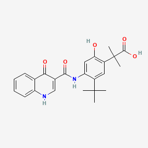 molecular formula C24H26N2O5 B602400 Ivacaftor carboxylate CAS No. 1246213-24-0