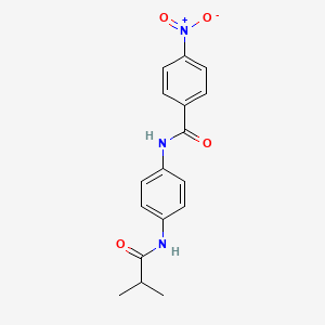 molecular formula C17H17N3O4 B6024084 N-[4-(isobutyrylamino)phenyl]-4-nitrobenzamide 