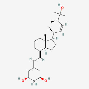 molecular formula C27H44O3 B602415 (1R,3R)-5-(2-((1R,3aS,7aR,E)-1-((2R,5S,Z)-6-Hydroxy-5,6-dimethylhept-3-en-2-yl)-7a-methyloctahydro-4H-inden-4-ylidene)ethylidene)cyclohexane-1,3-diol CAS No. 1884139-61-0