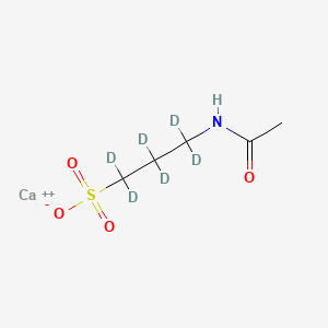Calcium;3-acetamido-1,1,2,2,3,3-hexadeuteriopropane-1-sulfonate